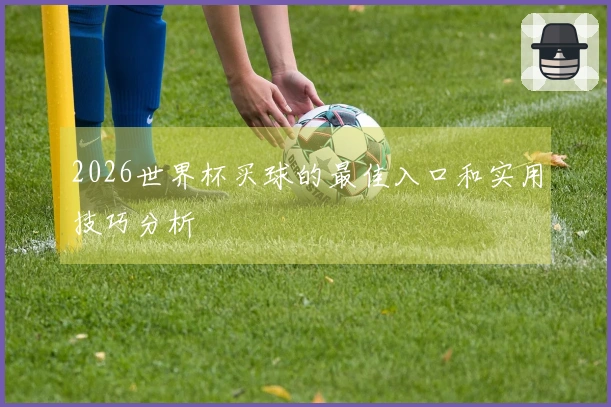 2026世界杯买球的最佳入口和实用技巧分析